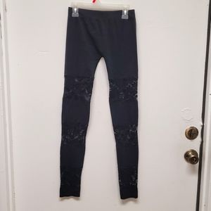Small black lace leggings brand unknown